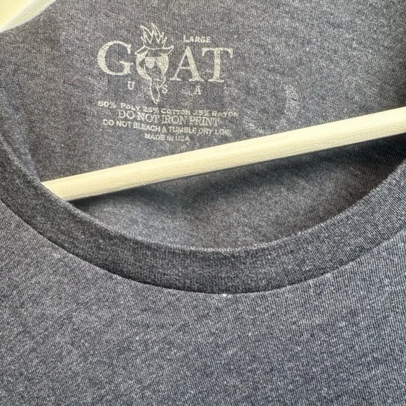 GOAT USA Long Sleeve Tee – Heather Navy (Men’s Large) - Picture 2 of 5
